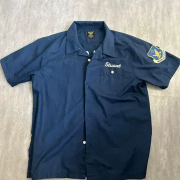휴스턴 볼링 셔츠 U.S.AIR.FORCE 자수 사이즈 XL