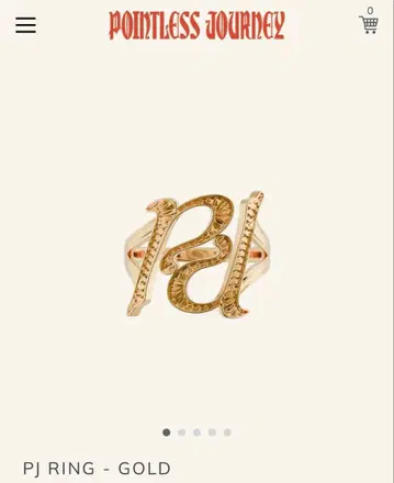 POINTLESS JOURNEY PJ RING GOLD #12