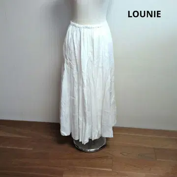 [ 새상품급 ] 루니 LOUNIE 화이트 롱 스커트 사이즈 38