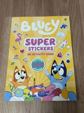 Bluey Super 500장 이상 스티커 부속 액티비티북