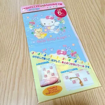 [ 미사용 초레어 ] 헬로키티 타일씰 스티커 레트로 산리오