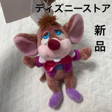 디즈니 스토어 이상한 나라의 앨리스 도마우스 플러시 키체인 새상품