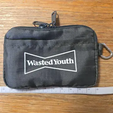 Wasted Youth 미니 파우치 카키색