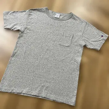 Champion T1011 포켓 티셔츠 그레이 M 사이즈