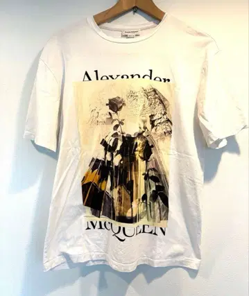 Alexander McQueen 로즈 프린트 T셔츠