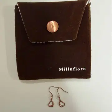 Milluflora 하트형 링 귀걸이 10K