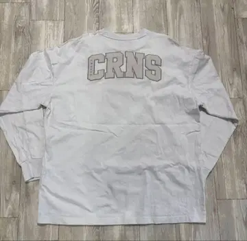 CRONOS 크로노스 화이트 긴팔 T셔츠 롱 슬리브 XL 화이트