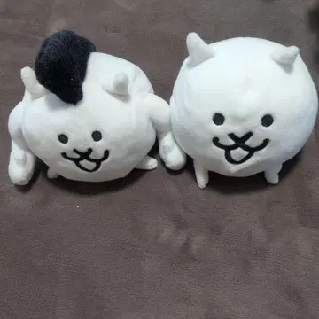 냥코 대전쟁 봉제 인형 2체 세트