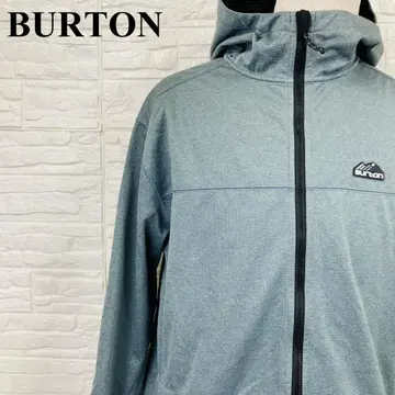 BURTON 집업 후드티 후드 라이트 블루 L 0333-A