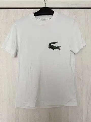 LACOSTE 라코스테 빅 악어 자수 크루넥 티셔츠 남녀 공용