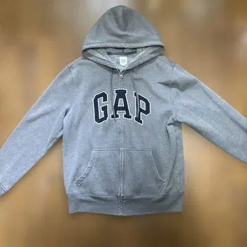 GAP 갭 보아 집업 후드티 그레이 로고 와펜 M 사이즈