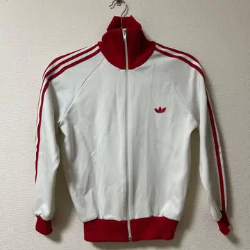 adidas 아디다스 트랙 자켓 저리 화이트 x 빨간색 데상트제