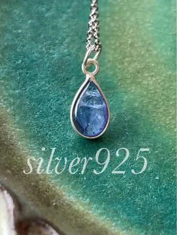 레인드롭 목걸이*silver925*탄자나이트 *참만 가능