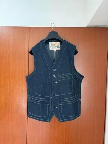 SUGAR CANE 11oz. BLUE DENIM WORK VEST