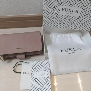 FURLA 접이식 지갑 핑크 새상품급