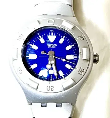 Swatch 스와치 SWISS 손목시계 블루 다이얼 실버