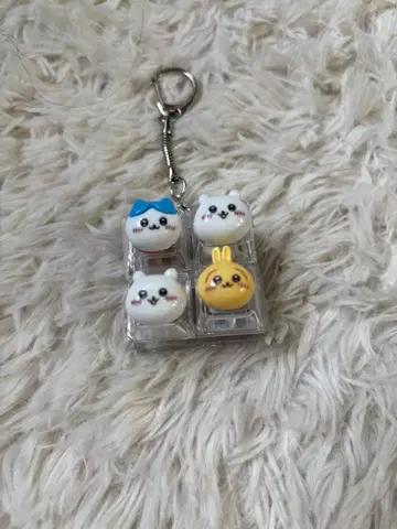 치이카와 (먼작귀) 키보드 스위치 키링 4연 LED 라이트 미사용 새상품
