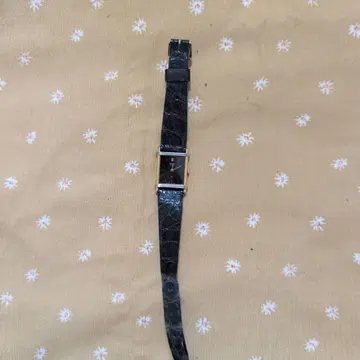 SEIKO QUARTZ 손목시계 스퀘어 블랙 다이얼