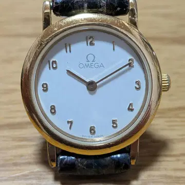 OMEGA 손목시계 본체 골드 화이트 다이얼 여성용