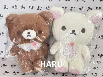 코리락쿠마 차이로이코구마 플라워 티타임 봉제 인형 M