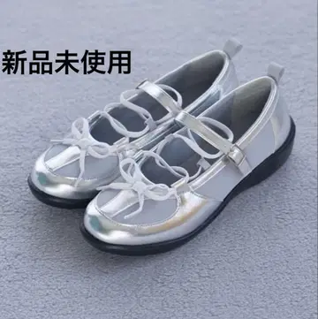새상품 FREAK'S STORE 펌프스 레이스업 메쉬 발레 슈즈