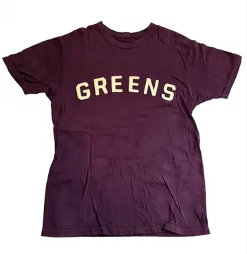 UES 웨스 T셔츠 GREENS 플로키 사이즈 2