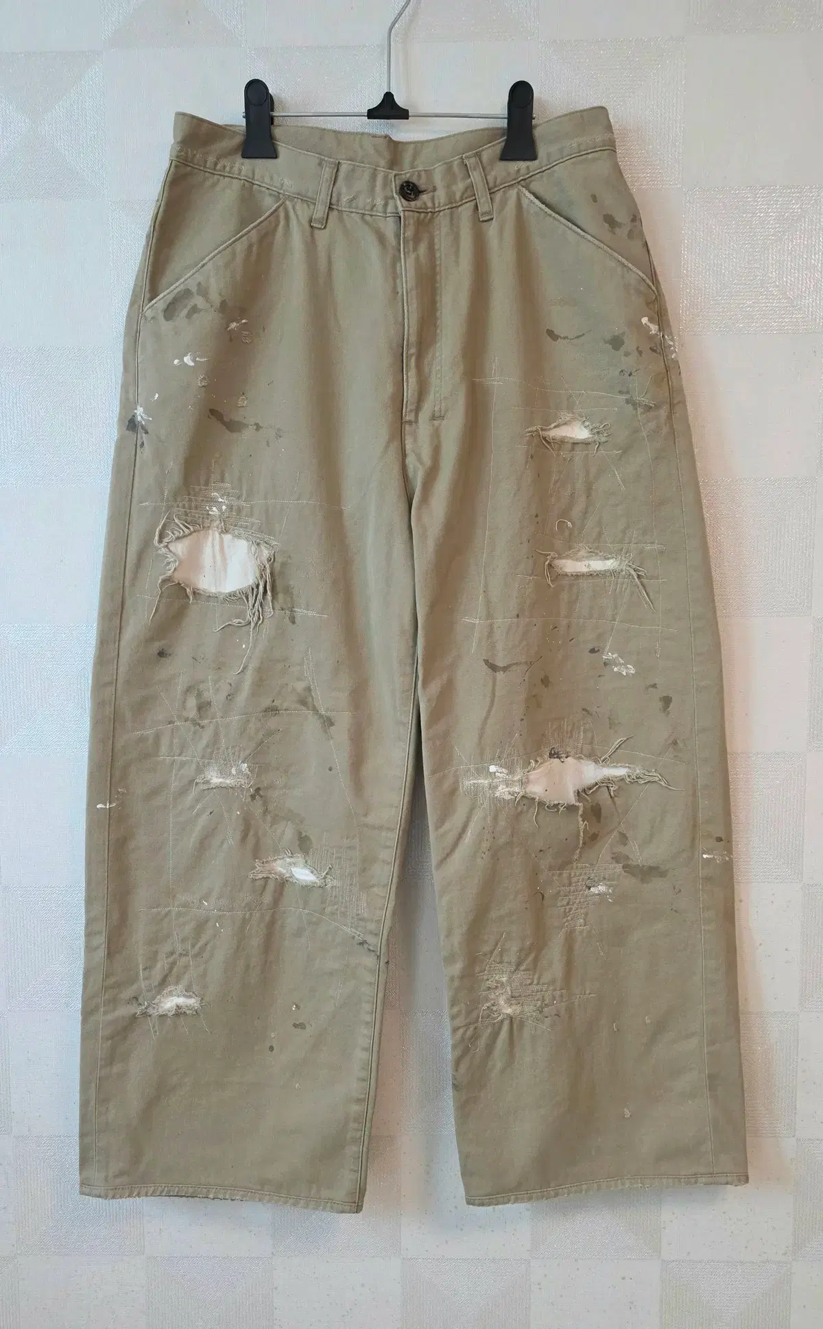 안셀름 REMAKE WIDE CHINO TROUSERS (BROWN) | 브랜드 중고거래 플랫폼 