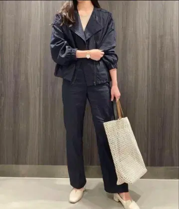 최근 Theory luxe 블루종 자켓 린넨 네이비 38
