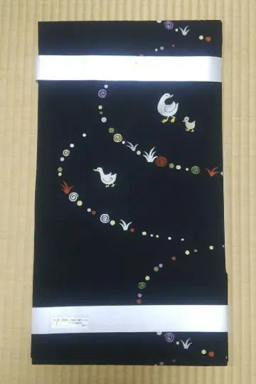 나고야 오비 재단 완료 블랙 베이스에 오리
