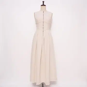 ZARA 컷오프 플레어 롱 원피스 아이보리 사이즈 XS*KD994