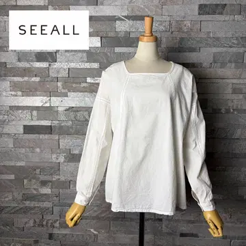 SEEALL 시올 풀오버 코튼 블라우스 36