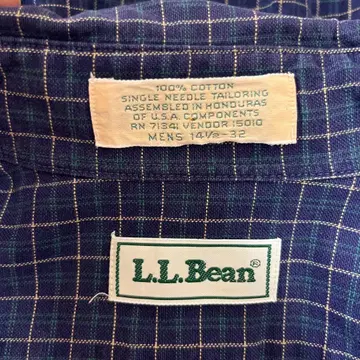 [ 새상품급 ] L.L.Bean 긴팔 셔츠 체크 무늬 14 1/2-32