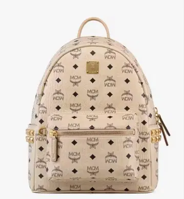 MCM 백팩 크림색