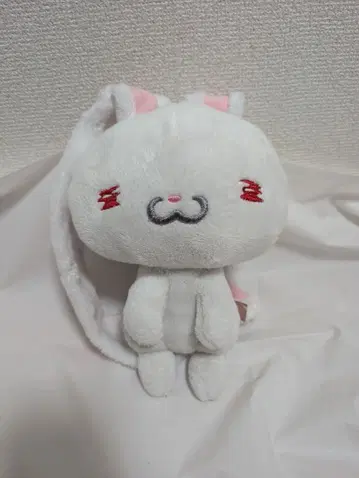 범용 토끼 봉제 인형 파우치 화이트