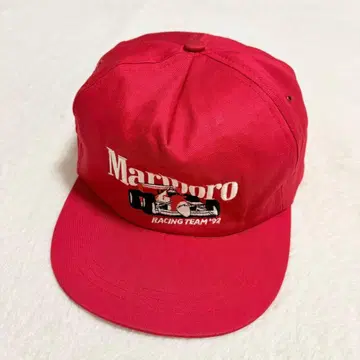 90s 빈티지 말보로 레이싱 팀 캡 스냅백 빨간색