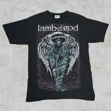 Lamb of God 램 오브 갓 밴드 티셔츠 사신 헤비메탈 M