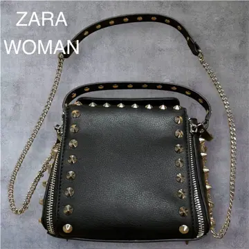 새상품급 ZARA WOMAN 블랙 숄더백 스터드 Y2K 헤이세이 갸루