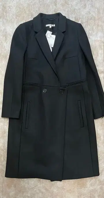 새상품 CARVEN 칼벤 울 코트 블랙 36