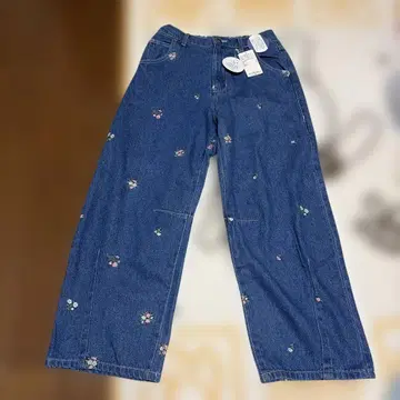 새상품 Samansa Mos2 커브 실루엣 데님 팬츠