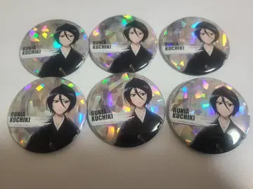 BLEACH 블리치 트레이딩 홀로그램 캔뱃지 쿠치키 루키아 6개