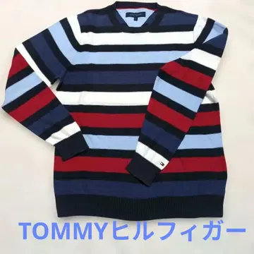 빈티지 Tommy Hilfiger 보더 니트 M 사이즈 면 100%