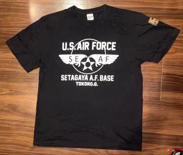세타가야 베이스 티셔츠 U.S. AIR FORCE 블랙 L 사이즈