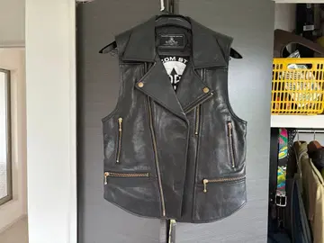 Vol2 blackmeans x Volcom 가죽 베스트 S 사이즈