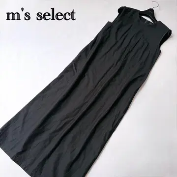 m's select 엠즈셀렉 슬리브리스 롱 원피스 블랙