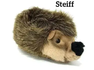 새상품 Steiff 슈타이프 070556 고슴도치 봉제 인형 브라운 계열
