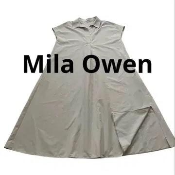 Mila Owen 슬리브리스 롱 원피스 스키퍼 베이지 새상품급