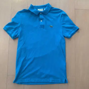 LACOSTE 라코스테 슬림핏 피케 셔츠 블루