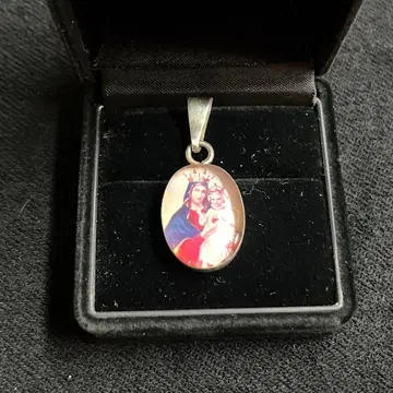 VINTAGE Mexico silver925 마리아 그리스도 목걸이