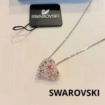 SWAROVSKI 하트 목걸이 크리스탈 파베