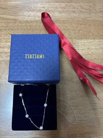쥬얼리 츠츠미 K10 화이트 골드 담수 펄 팔찌